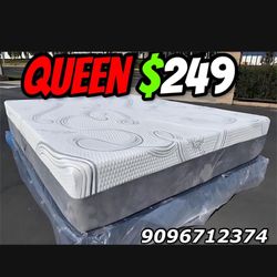 Queen Organic Hybrid Cool Gel Memory Foam Mattress!