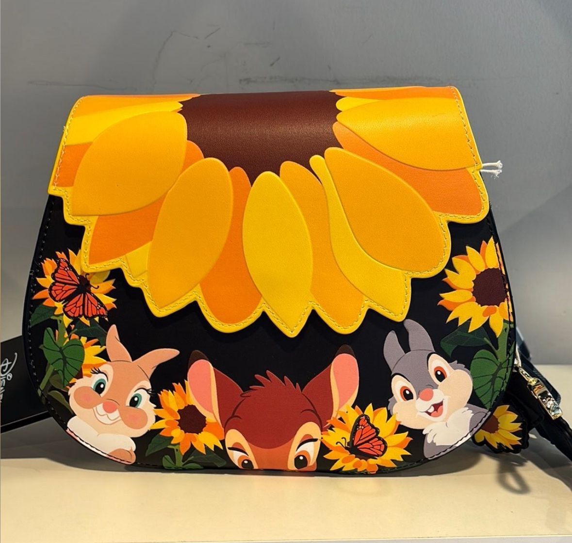 Loungefly Disney Bambi Sunflower Crossbody Bag