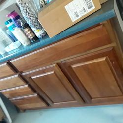 Cherry Wood Cabinet Like New  In Weeki Wachee Spring Hill
