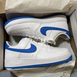 Nike Af1 White And Blue 10.5