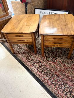 Pair of Vintage Hammary End Tables  $195