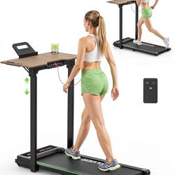 153 Akluer Walking Pad Treadmill, 330lbs Capacity, Compact Walking Pad, 2.5HP Desk Treadmills, 45dB Silent Operation, Foldable Treadmill with Remote C