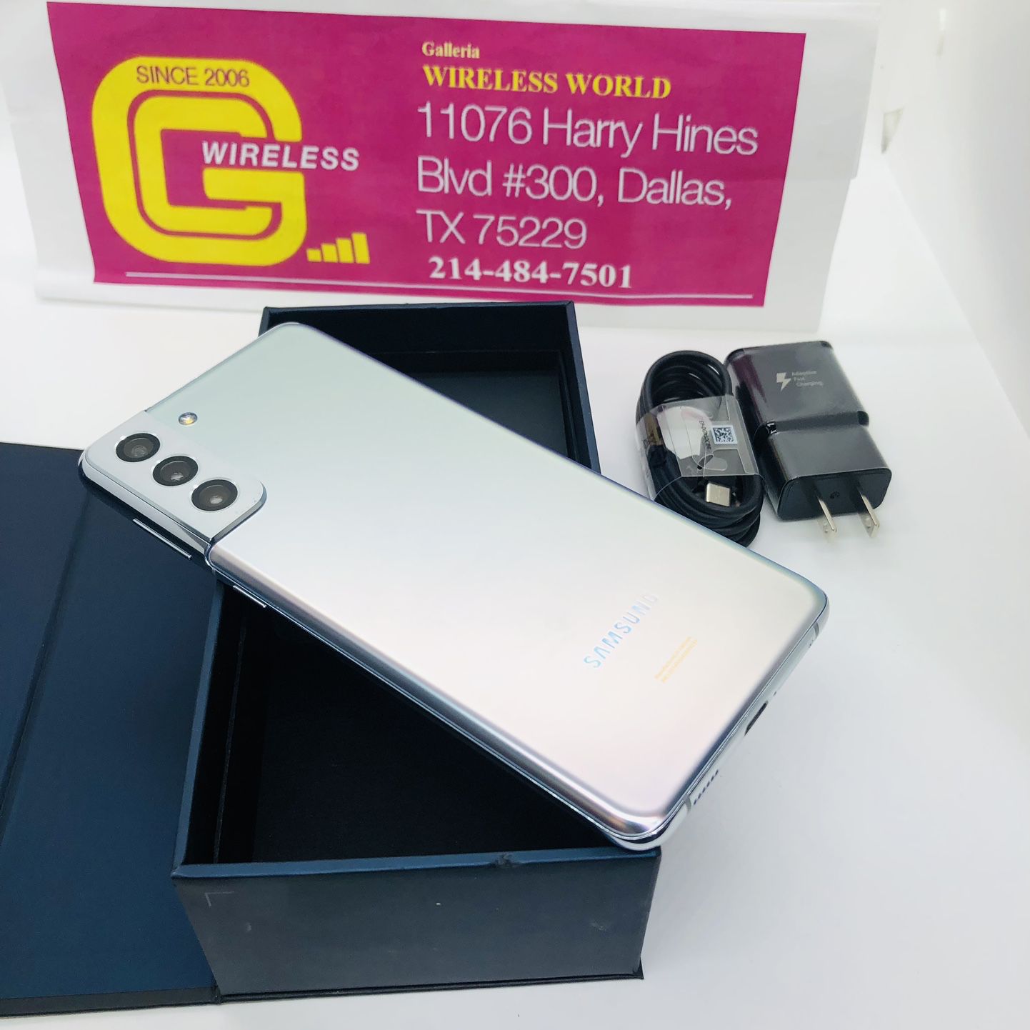 $299 Samsung Galaxy S21 Plus Working With T-Mobile/ Metro/ Lyca/ Simple Mobile 