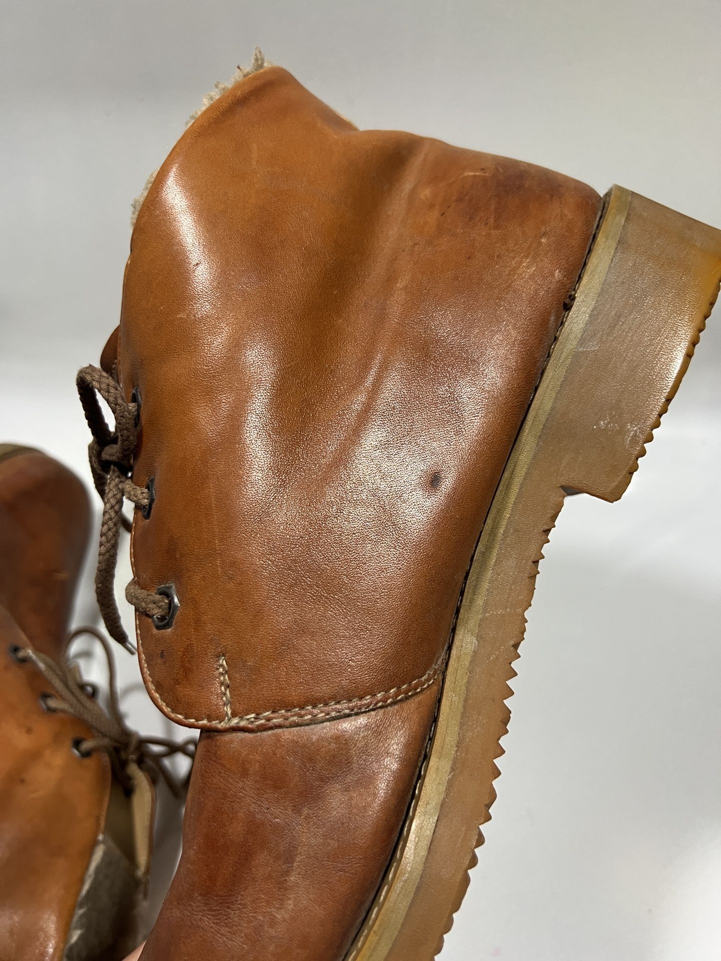 Tomis Chukka Ankle Boots Mens Size 10 Brown Leather Lace Up 
