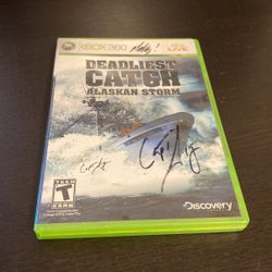 Deadliest Catch XBOX 360 Game Case Signed By Sig Hansen