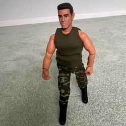 Mac Ultimate Soldier 12” Action Figure Doll With Holster And Plastic Gun 1990S