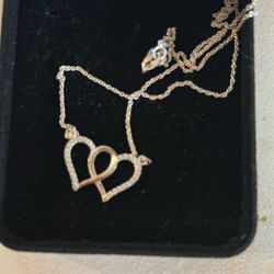 Sterling silver heart necklace