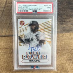2022 Topps Pristine Luis Robert Auto Gold /50 Psa 9