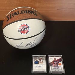 Detroit Pistons Autographed Memorabilia 
