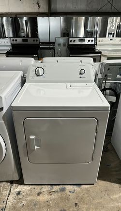 Amana White Basic Dryer - Automatic Dry