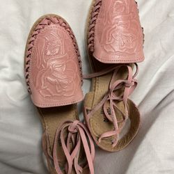 Mexican Leather Sandals, Closed Toe, Lace-Up Huarache
