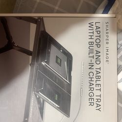 Laptop And Tablet Tray/with Built In Charger