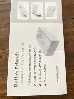 Baby Collapsible Bathtub, Travel Bath Tub for Baby, Foldable and Portable, Easy Storage, Reinforced Structure, Lightweight, Travel Essentials for 6M-3