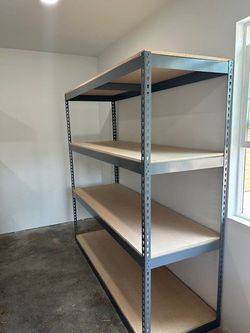 Boltless Shelving 72 in W x 24 in D Warehouse 4 Tier Racks Stronger Than Homedepot Lowes And Costco Delivery Available       