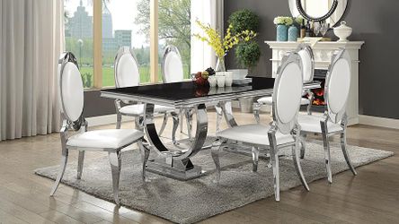 7PC Dinning Set with Table and 6 Chairs On Sale Now