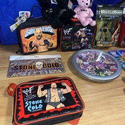 Wwf Wwe Wcw Nwo Wrestling Toys Figure Accessories And A Chest 