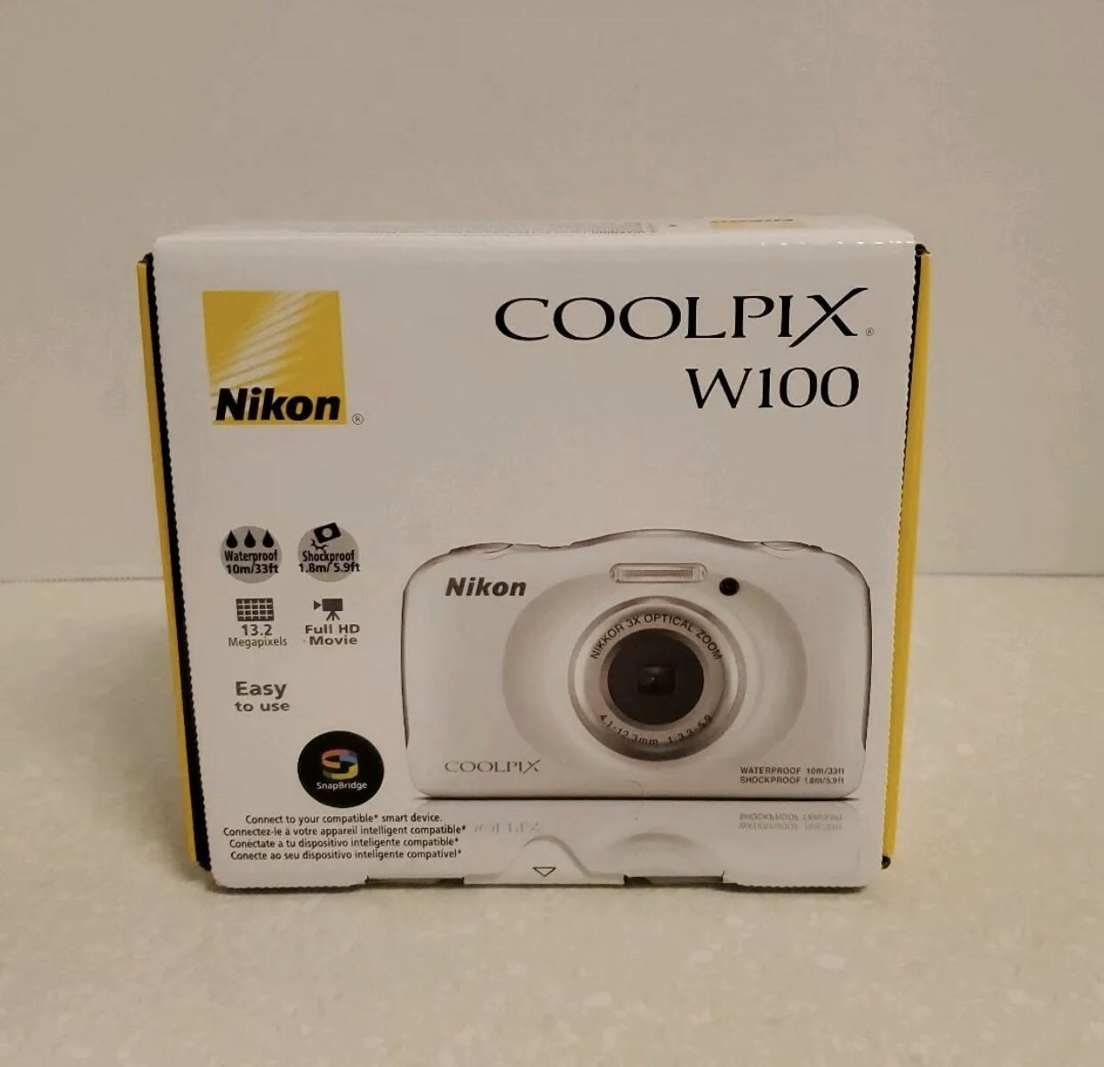 Nikon COOLPIX W100 13.2 MP Digital Camera - White.