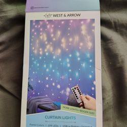 Curtain Lights Neon Colors
