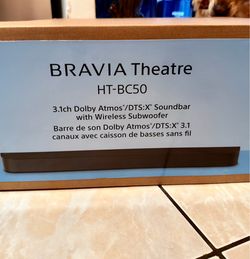 Sony (HT-BC50) BRAVIA Soundbar - Home Theater Audio System - Wireless Sub, Dolby Atmos Surround Sound