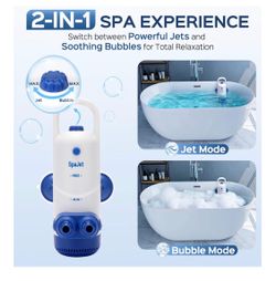 SpaJet 2-in-1 Bathtub Spa Jet Jet Massage Bubble Mode