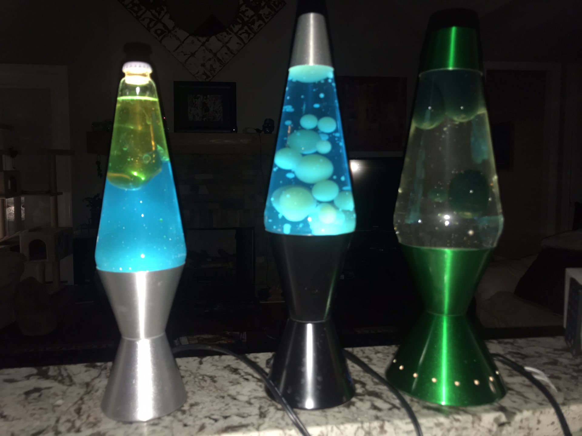 THREE LAVA LAMPS—$15 for ALL