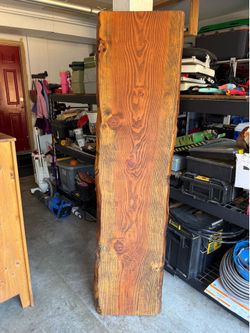 Live edge wood headboard