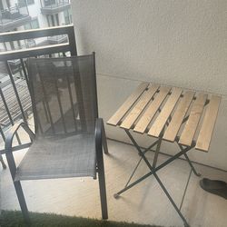 Outdoor Chair and Table