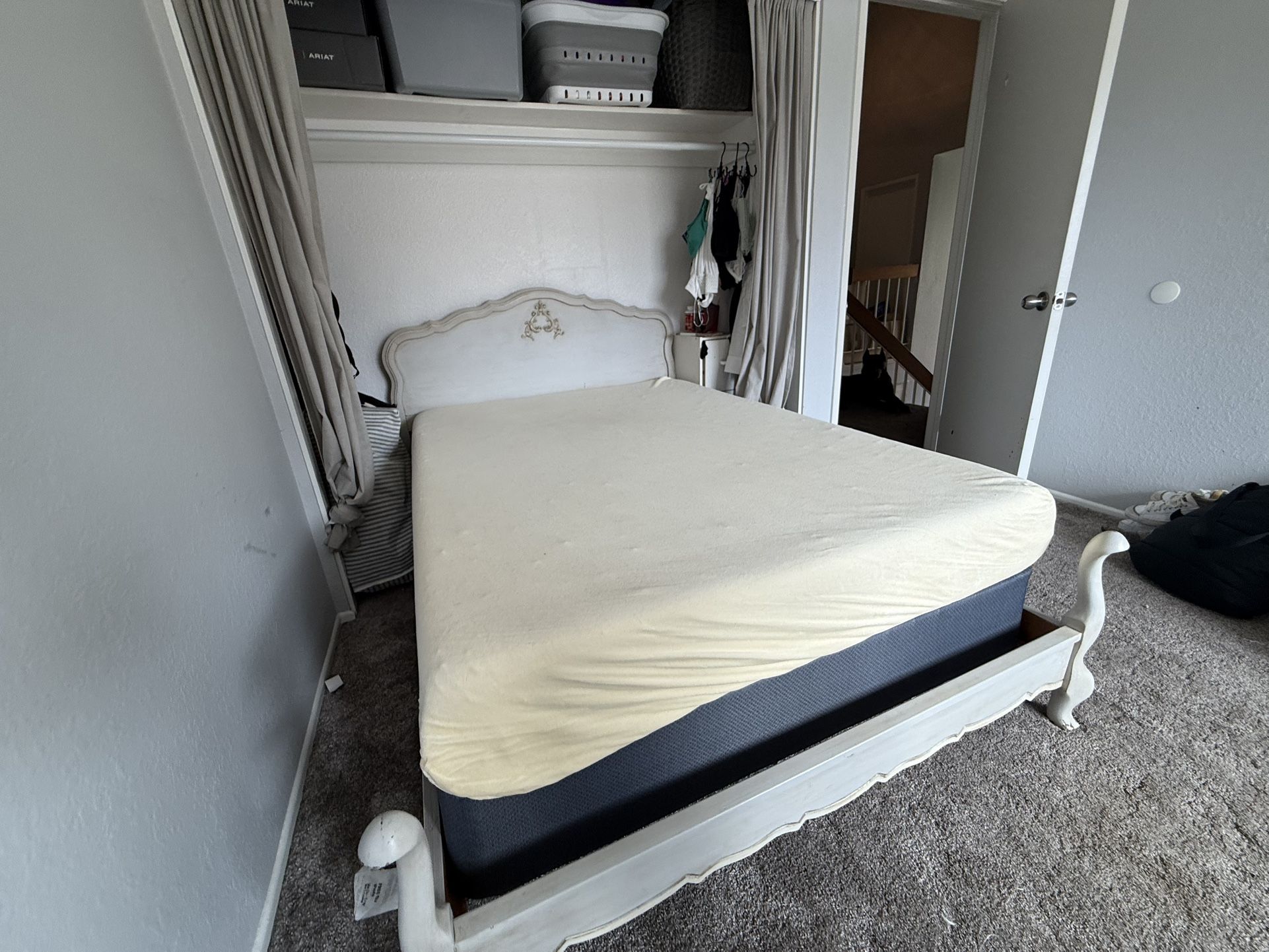 Queen Bedframe/Mattress/Box Spring