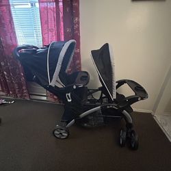 Sit And Stand Double Stroller Baby Trend 