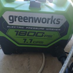 Brand New Greenworks pressure washer