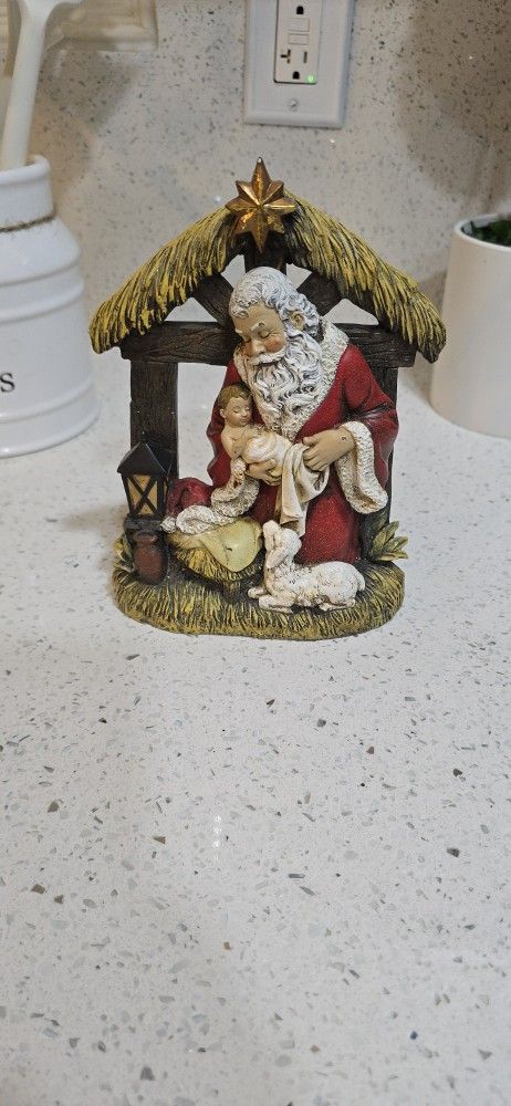 Santa Holding Baby Jesus 