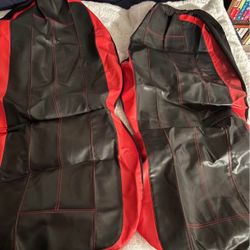 Red and Black Car seat covers 