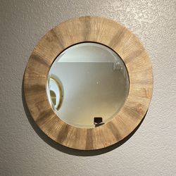 Today Only. large genuine Wood, Rustic Beveled Mirror 