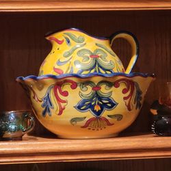 1965 Spanish Style Pitcher With Basin