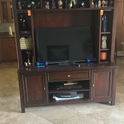 Media Center, Mahogany Ish Color, 61.75 Width