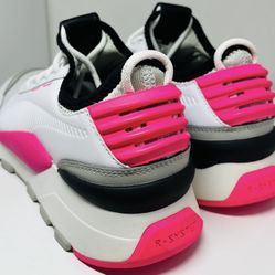 NEW - Puma Running System RS-0 Shoes Womens Size 5.5M White-Pink Lace-Up Sneaker