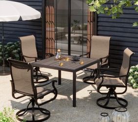 Set of 4 Patio Swivel  Chairs