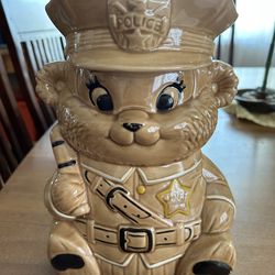 Nice Vintage Police Chief cookie jar