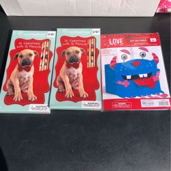Valentines Cards And Box