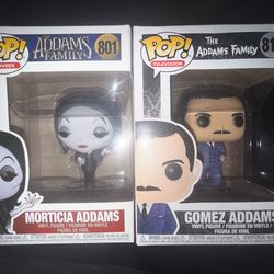 Funko Pop The Addams Family Morticia Addams #801 Gomez Addams #810