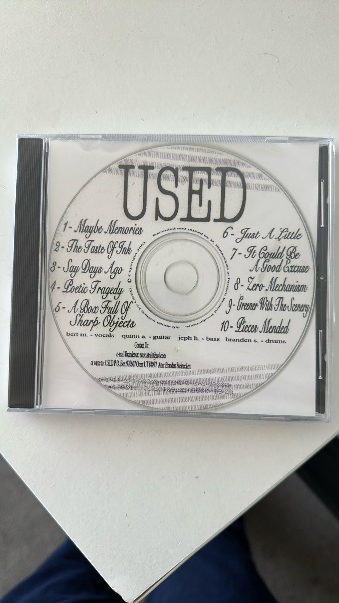 The Used Demos From The Basement Post-Hardcore 2024 Repress SEE DESCRIPTION