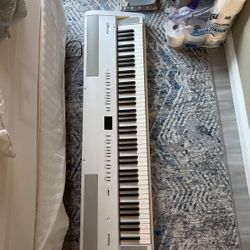 Roland FP80 Keyboard Rare White With Pedal And Stand