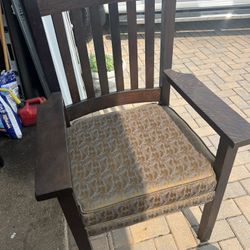 Antique Oak Mission Chairs