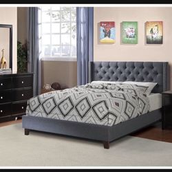 Brand New In Box Full Size Bed With Bamboo Mattress 