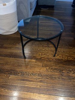 Glass coffee table set
