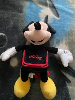 Mickey & Minnie Mouse Plush Backpack Gently Used