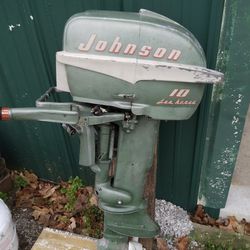 1955 Johnson 10hp Outboard Motor - Great Condition 