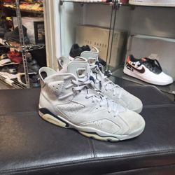 Jordan 6 Retro Suede Light Gray Size 12 Men's