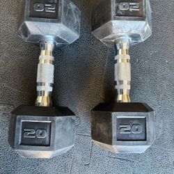 Like New 20 Pound Dumbbell Set