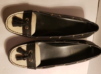 Ralph Lauren Flats EUC 11M black/tan